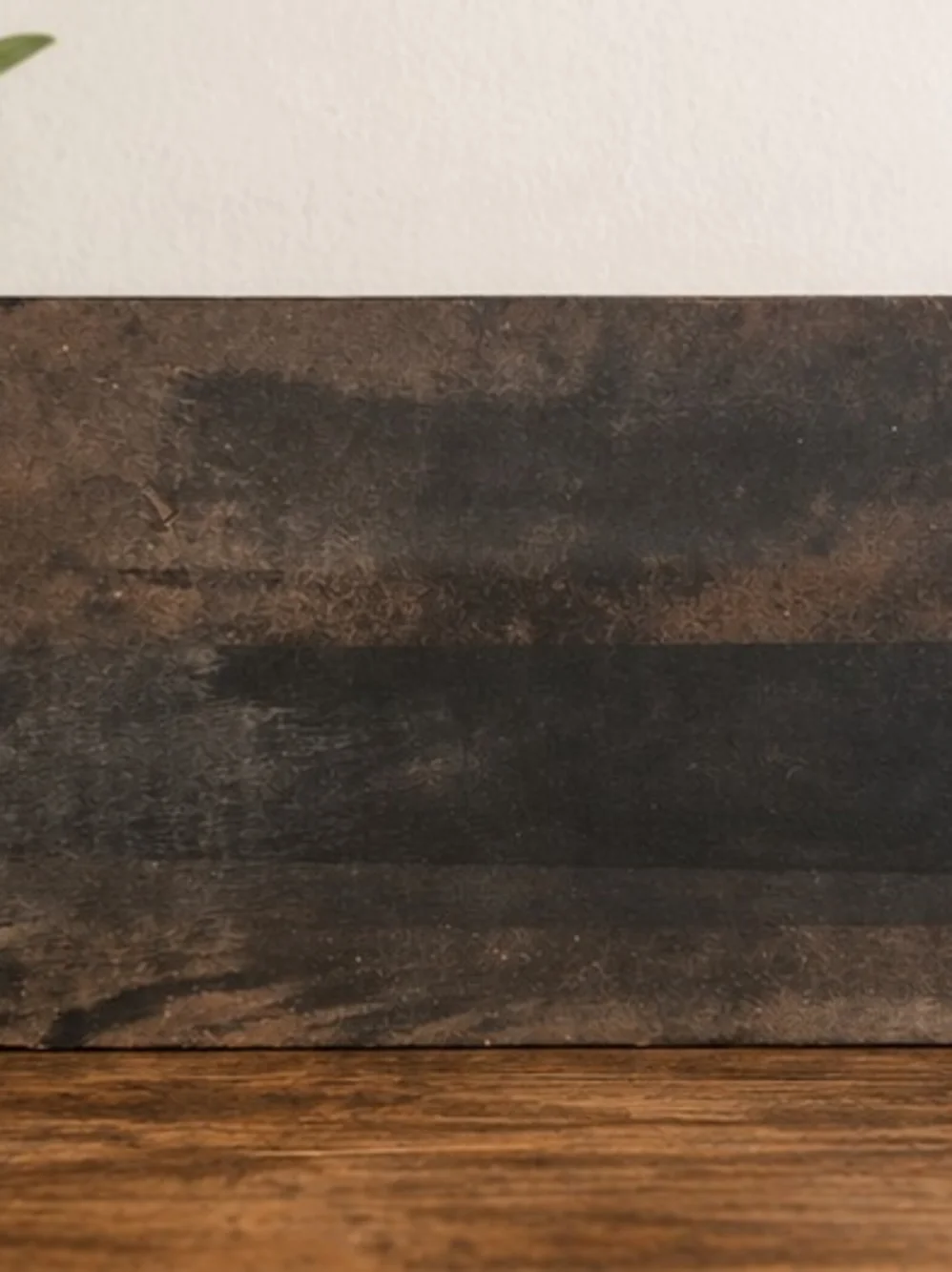 Vintage Style Dark Wood 'rag & bone' Decorative Wall Block Sign